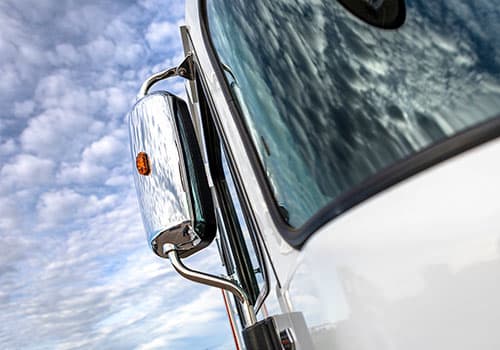 Semi Truck Mirror West Coast Lighted Chrome